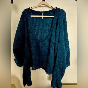 Free people sweater. Blue moonbeam sweater